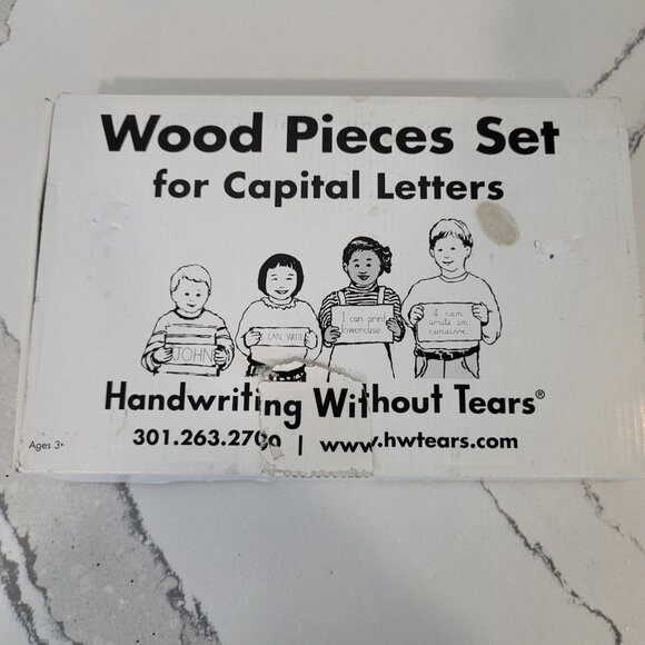 Wooden peice set for capital letters Handwriting Without Tears. Fun learning - Picture 2 of 3